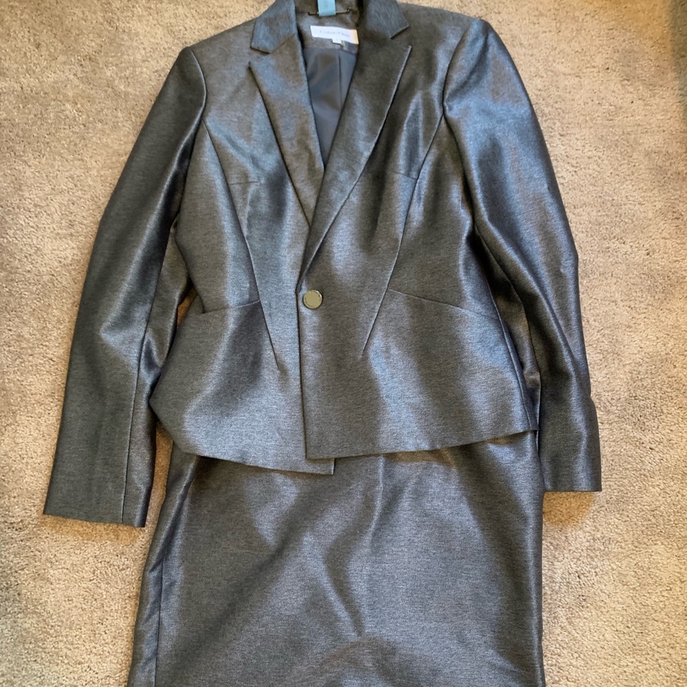 2 piece suit skin - grey/ sharkskin Calvin Klein